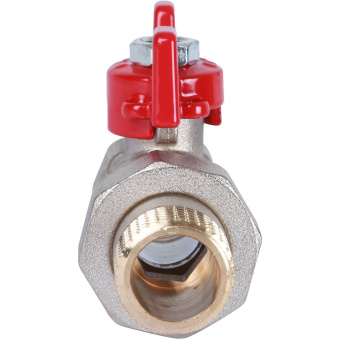 ROMMER Шаровой кран с американкой 1/2" ВН/НР, ручка бабочка