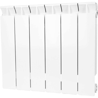 STOUT STYLE 350 6 секций радиатор биметаллический боковое подключение (белый RAL 9010)