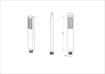 Лейка для душа WONZON & WOGHAND, Брашированное золото (WW-88SC06-BG)