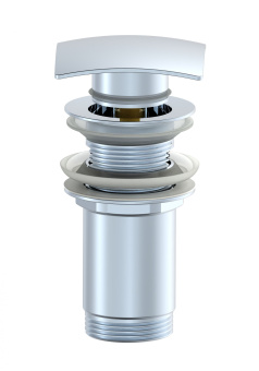Донный клапан для раковины WONZON & WOGHAND, Хром (WW-88SS08-CR)