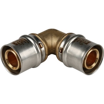 STOUT Угольник 90° 26х26 для металлопластиковых труб прессовой