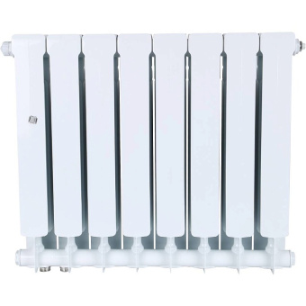 STOUT Space 500 8 секций радиатор биметаллический нижнее правое подключение RAL9016