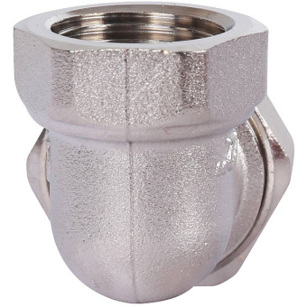 STOUT Разъемное угловое соединение "американка" ВН, никелированное 1/2"