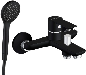 Смеситель для ванны с душем STWORKI by Damixa Хельсинки HFHS10030 черный