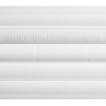 STOUT Space 350 14 секций радиатор биметаллический боковое подключение RAL9016