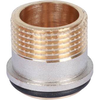 ROMMER Шаровой кран угловой с американкой 3/4" ВН/НР, ручка бабочка