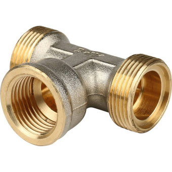 STOUT Тройник-переходник с внутренней резьбой 1/2"х20 для металлопластиковых труб винтовой