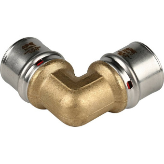 STOUT Угольник 90° 32х32 для металлопластиковых труб прессовой