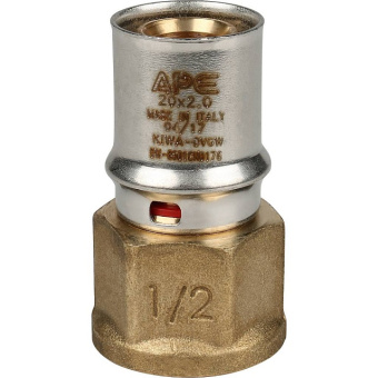 STOUT Переходник с внутренней резьбой 1/2"х20 для металлопластиковых труб прессовой