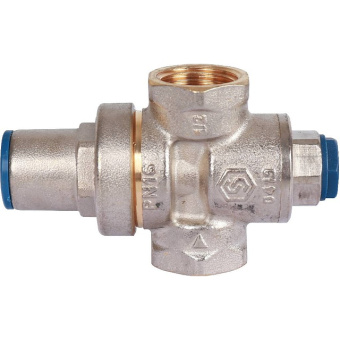 STOUT Редуктор давления PN16 вн/вн 1/2" с выходом под манометр