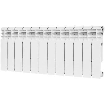 ROMMER Profi BM 350 (BI350-80-80-130) Profi BM 350 (BI350-80-80-130) 12 секций радиатор биметаллический (RAL9016)