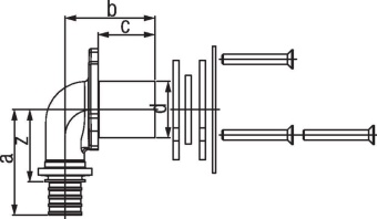 Угольник настенный Rehau Rautitan для гипсокартонных плит 16–Rp 1/2 RX