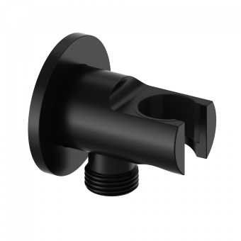 Шланговое подключение с держателем WONZON & WOGHAND, Черный матовый (WW-HZ2319-MB)