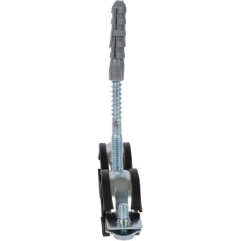STOUT SAC-0020-Комплекты SAC-0020-200001 STOUT Двойной хомут для труб, комплект: хомут+шпилька шуруп +дюбель пластиковый 1"(32-35)