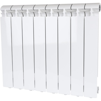 ALPHA 500 8 секций радиатор алюминиевый боковое подключение (белый RAL 9016)