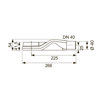 Сифон TECEdrainline «низкий» DN 40 боковой слив