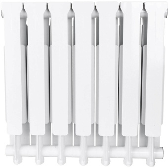 STOUT Bravo 500 7 секций радиатор алюминиевый боковое подключение RAL9010