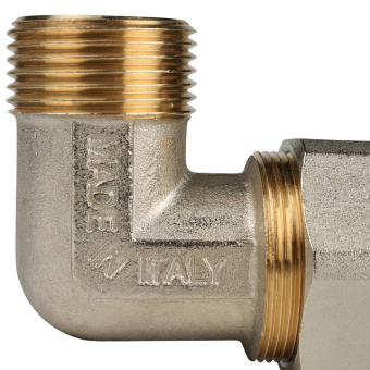 STOUT Угольник-переходник с наружной резьбой 1"x32 для металлопластиковых труб винтовой