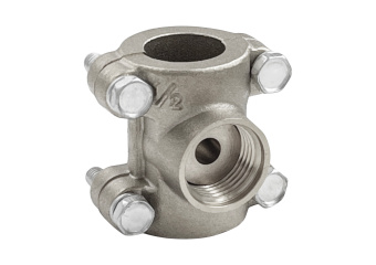 Обойма-тройник ремонтная, с никелевым покрытием