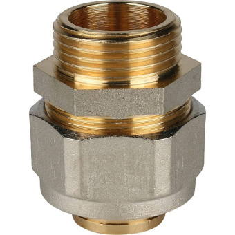 STOUT Переходник с наружной резьбой 1"х32 для металлопластиковых труб винтовой