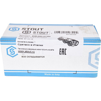 STOUT SMB-6850-341203 STOUT Коллектор регулирующий 3/4", 3 отвода 1/2"
