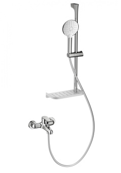 Смеситель для ванны с душевым гарнитуром WONZON & WOGHAND ALFA, Хром (WW-AE3201-CR)