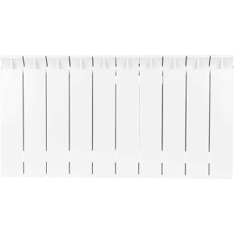 STOUT STYLE 350 10 секций радиатор биметаллический боковое подключение (белый RAL 9010)