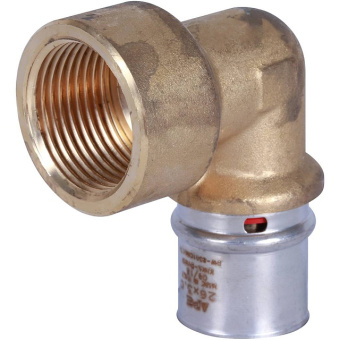 STOUT Угольник-переходник с внутренней резьбой 1"х26 для металлопластиковых труб прессовой