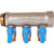 STOUT SMB 6211 011203 STOUT Коллектор с шаровыми кранами 1", 3 отвода 1/2" (синие ручки)