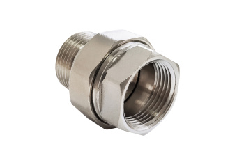 Сгон разъемный с никелевым покрытием (внутр.-наруж.)