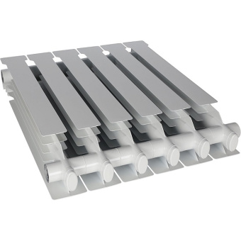 VEGA 500 6 секций радиатор алюминиевый боковое подключение (белый RAL 9016)