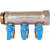 STOUT SMB 6211 011203 STOUT Коллектор с шаровыми кранами 1", 3 отвода 1/2" (синие ручки)