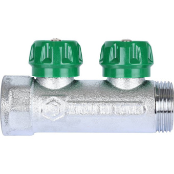 STOUT SMB-6849-011202 STOUT Коллектор регулирующий 1", 2 отвода 1/2" плоское уплотнение