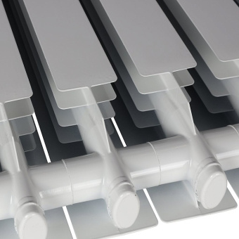 VEGA 500 10 секций радиатор алюминиевый боковое подключение (белый RAL 9016)