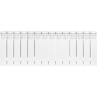 STOUT Space 350 14 секций радиатор биметаллический боковое подключение RAL9016