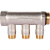 STOUT SMB 6210 011203 STOUT Коллектор с шаровыми кранами 1", 3 отвода 1/2" (красные ручки)