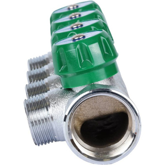 STOUT SMB-6850-013404 STOUT Коллектор регулирующий 1", 4 отвода 3/4" ЕК