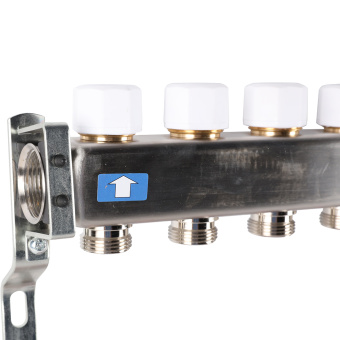 Коллектор с расходомерами, с клапаном, сливом, 12 выходов