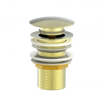 Донный клапан для раковины WONZON & WOGHAND, Брашированное золото (WW-88SS02-BG)