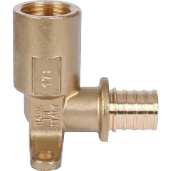 STOUT Угольник настенный с длинным нарезным патрубком 20-Rp 1/2"