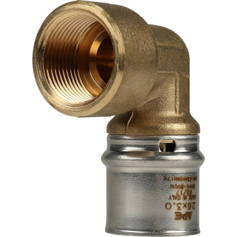 STOUT Угольник-переходник с внутренней резьбой 3/4"х26 для металлопластиковых труб прессовой