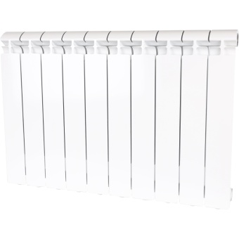 ALPHA 500 10 секций радиатор алюминиевый боковое подключение (белый RAL 9016)