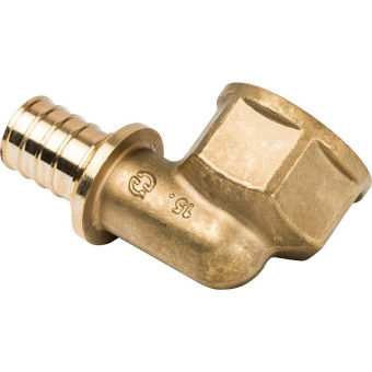 STOUT Угольник-переходник с внутренней резьбой 25xG 3/4" для труб из сшитого полиэтилена аксиальный