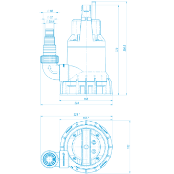 Фекальный насос Джилекс Тугунок 140/6