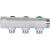 STOUT SMB-6849-341203 STOUT Коллектор регулирующий 3/4", 3 отвода 1/2" плоское уплотнение