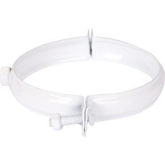 ROMMER RCA-6010-000003 Крепление к стене D100 белое RAL металлическое ( хомут)