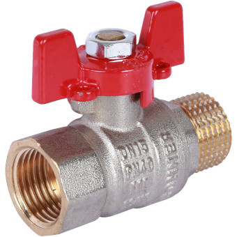 ROMMER Шаровой кран 1/2" ВН/НР, ручка бабочка