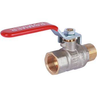 ROMMER Шаровой кран 1/2" ВН/НР, ручка рычаг
