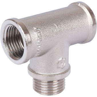 STOUT Тройник ВНВ никелированный 1/2"x1/2"x1/2"