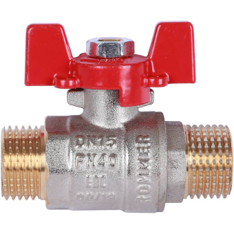 ROMMER Шаровой кран 1/2" НР/НР, ручка бабочка